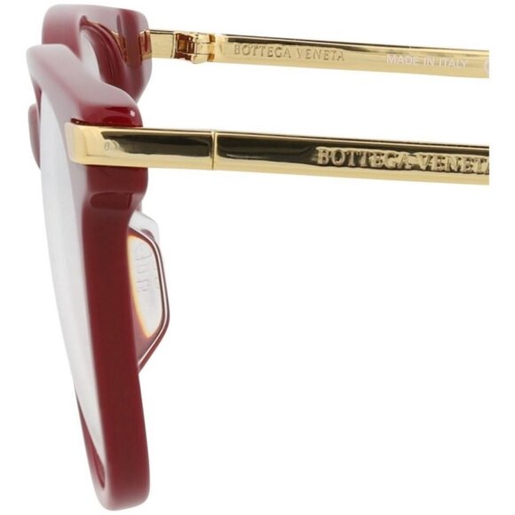 Bottega Veneta Womens Square/Rectangle Burgundy Gold Transparent Fashion - Picture 4 of 4